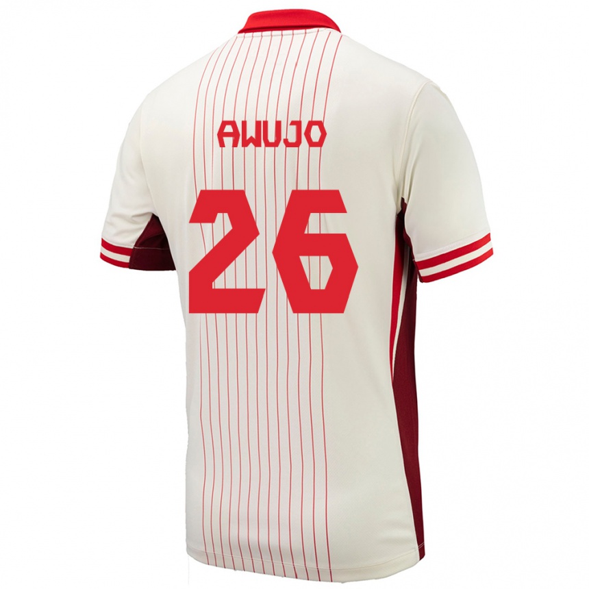 Niño Fútbol Camiseta Canadá Simi Awujo #26 Blanco 2ª Equipación 24-26 Perú