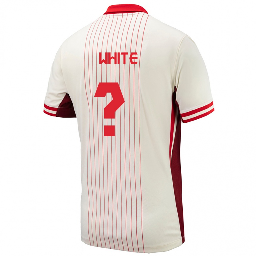 Niño Fútbol Camiseta Canadá Eric White #0 Blanco 2ª Equipación 24-26 Perú