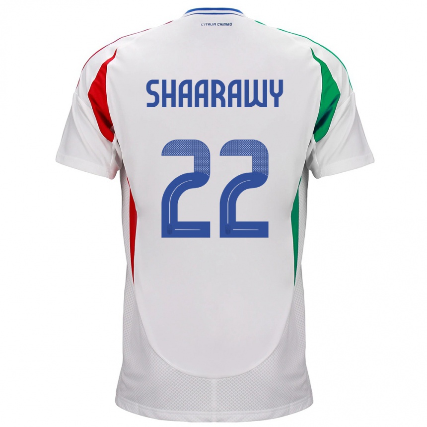 Niño Fútbol Camiseta Italia Stephan El Shaarawy #22 Blanco 2ª Equipación 24-26 Perú