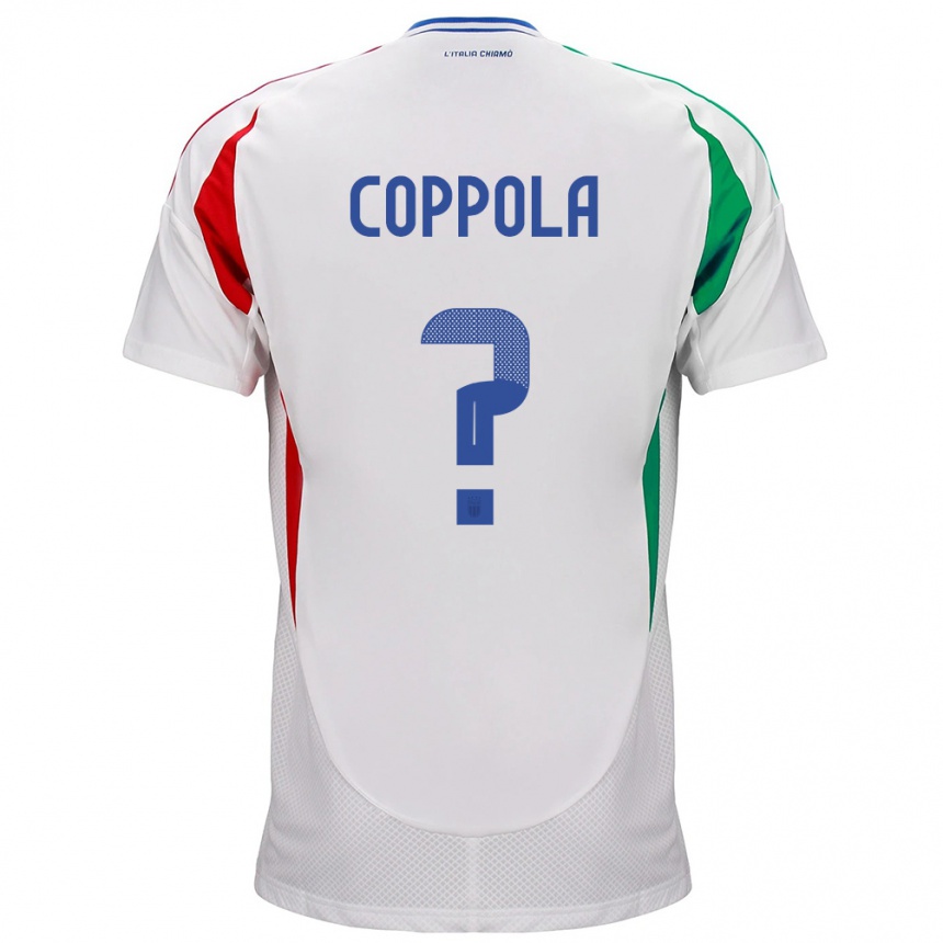 Niño Fútbol Camiseta Italia Diego Coppola #0 Blanco 2ª Equipación 24-26 Perú