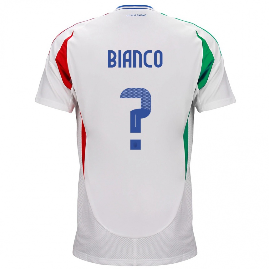 Niño Fútbol Camiseta Italia Alessandro Bianco #0 Blanco 2ª Equipación 24-26 Perú