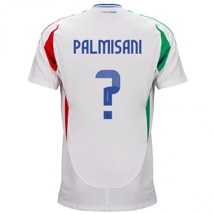 Niño Fútbol Camiseta Italia Lorenzo Palmisani #0 Blanco 2ª Equipación 24-26 Perú