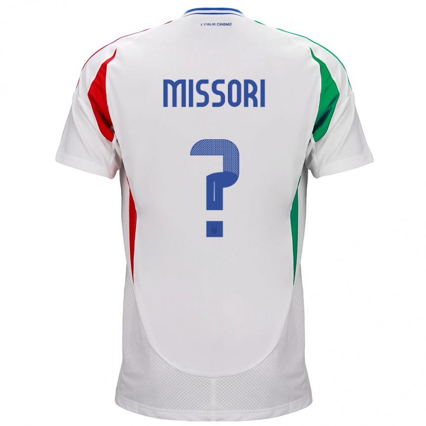 Niño Fútbol Camiseta Italia Filippo Missori #0 Blanco 2ª Equipación 24-26 Perú