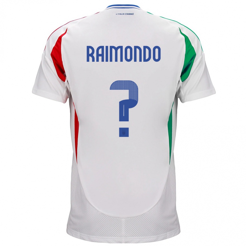 Niño Fútbol Camiseta Italia Antonio Raimondo #0 Blanco 2ª Equipación 24-26 Perú