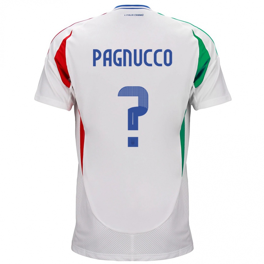 Niño Fútbol Camiseta Italia Filippo Pagnucco #0 Blanco 2ª Equipación 24-26 Perú