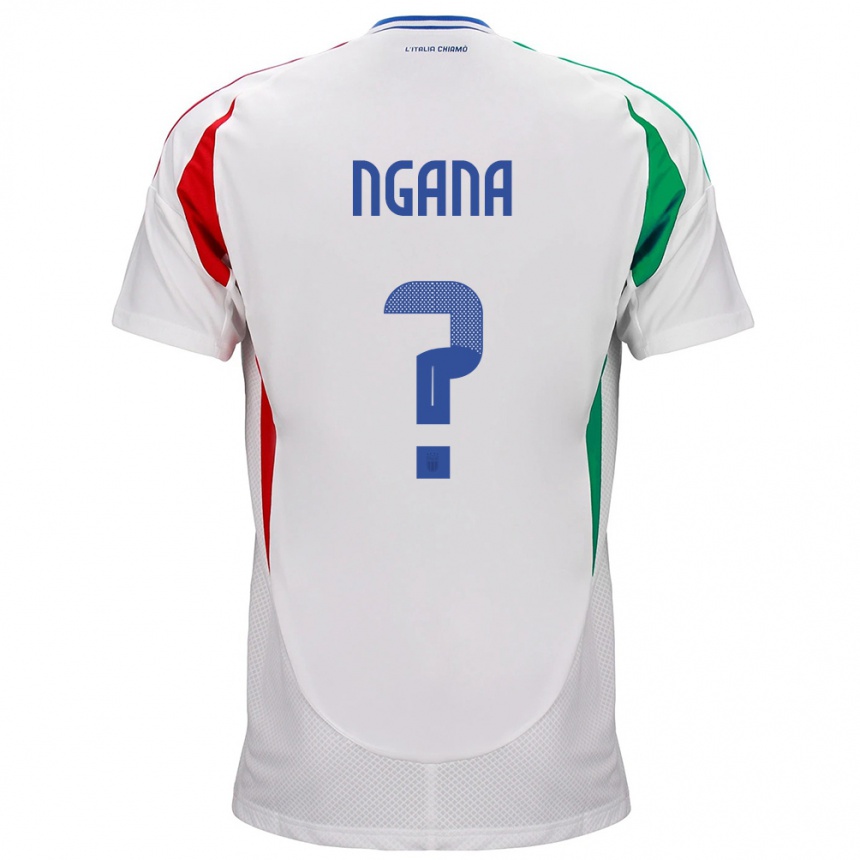 Niño Fútbol Camiseta Italia Valdes Ngana #0 Blanco 2ª Equipación 24-26 Perú