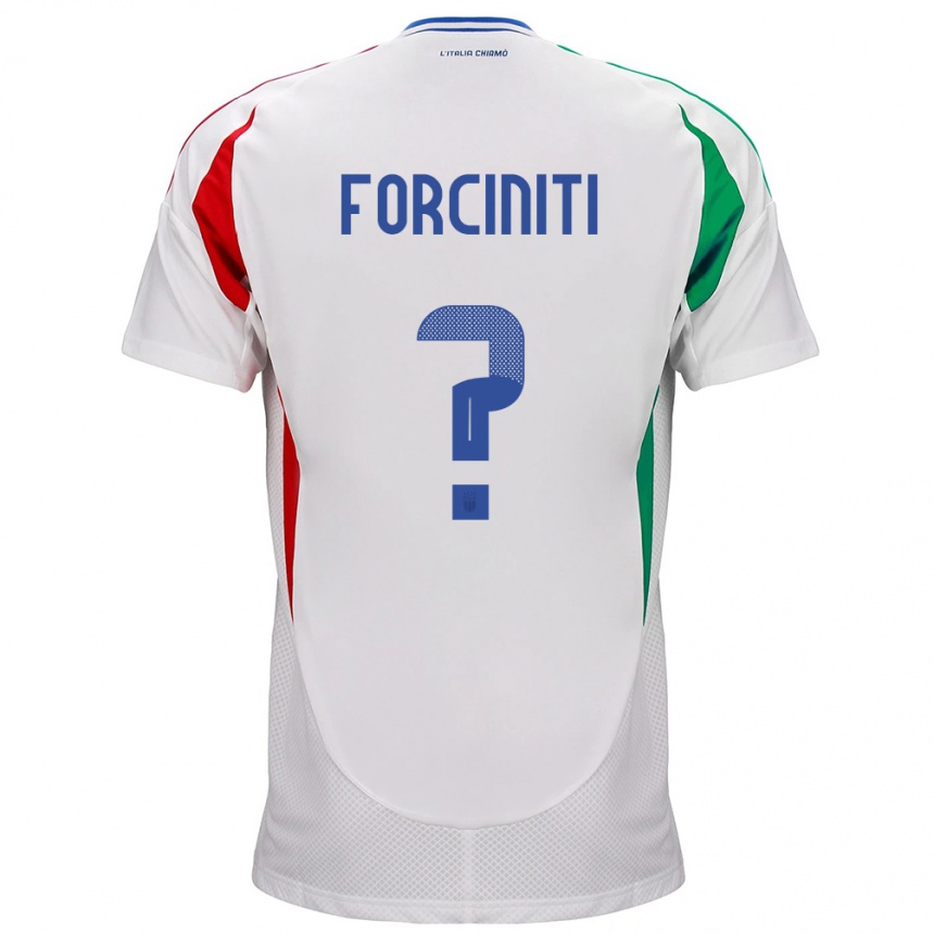 Niño Fútbol Camiseta Italia Luigi Forciniti #0 Blanco 2ª Equipación 24-26 Perú