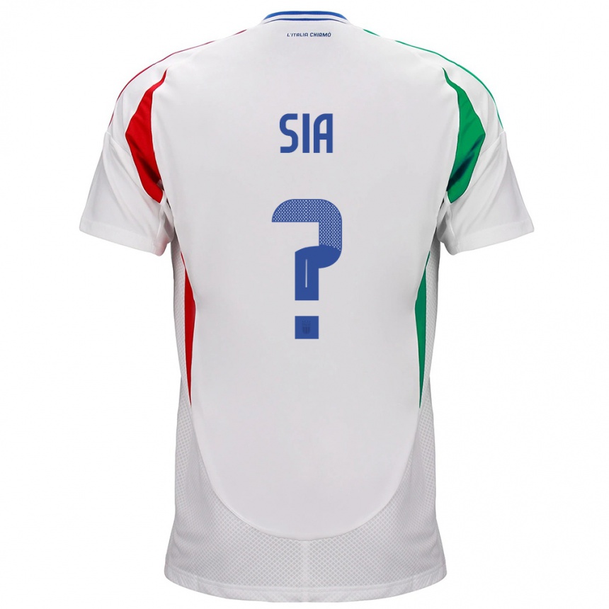 Niño Fútbol Camiseta Italia Diego Sia #0 Blanco 2ª Equipación 24-26 Perú