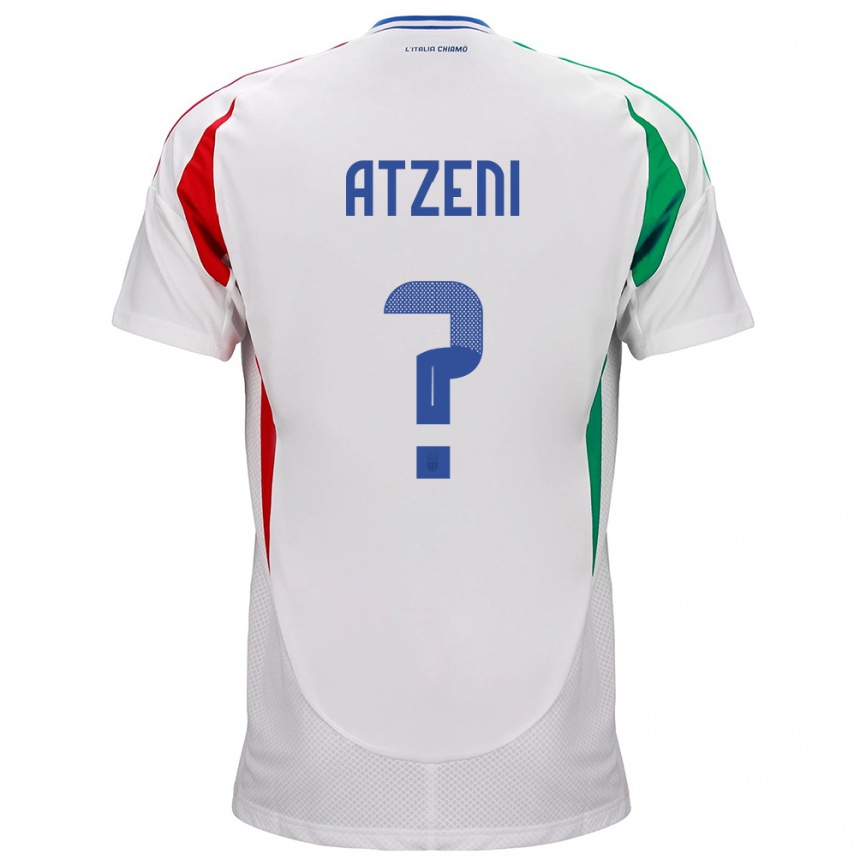 Niño Fútbol Camiseta Italia Davide Atzeni #0 Blanco 2ª Equipación 24-26 Perú