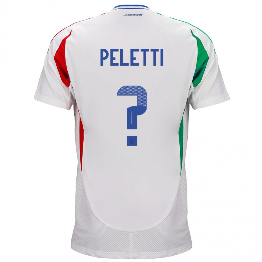 Niño Fútbol Camiseta Italia Lamberto Peletti #0 Blanco 2ª Equipación 24-26 Perú