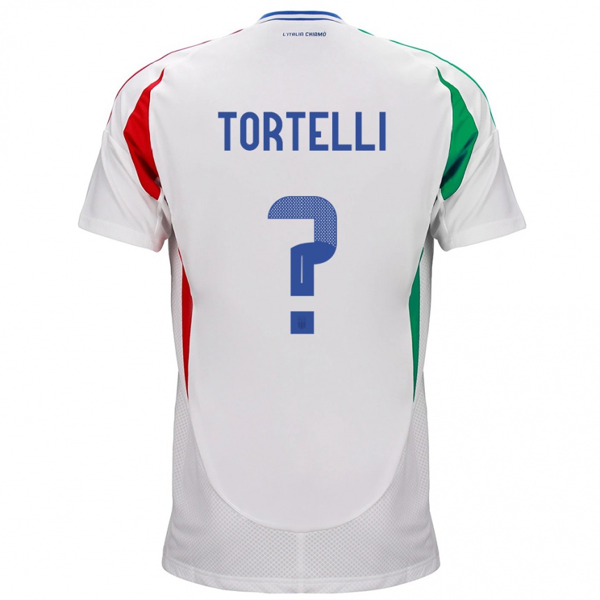 Niño Fútbol Camiseta Italia Alice Tortelli #0 Blanco 2ª Equipación 24-26 Perú