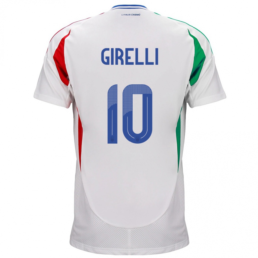 Niño Fútbol Camiseta Italia Cristiana Girelli #10 Blanco 2ª Equipación 24-26 Perú