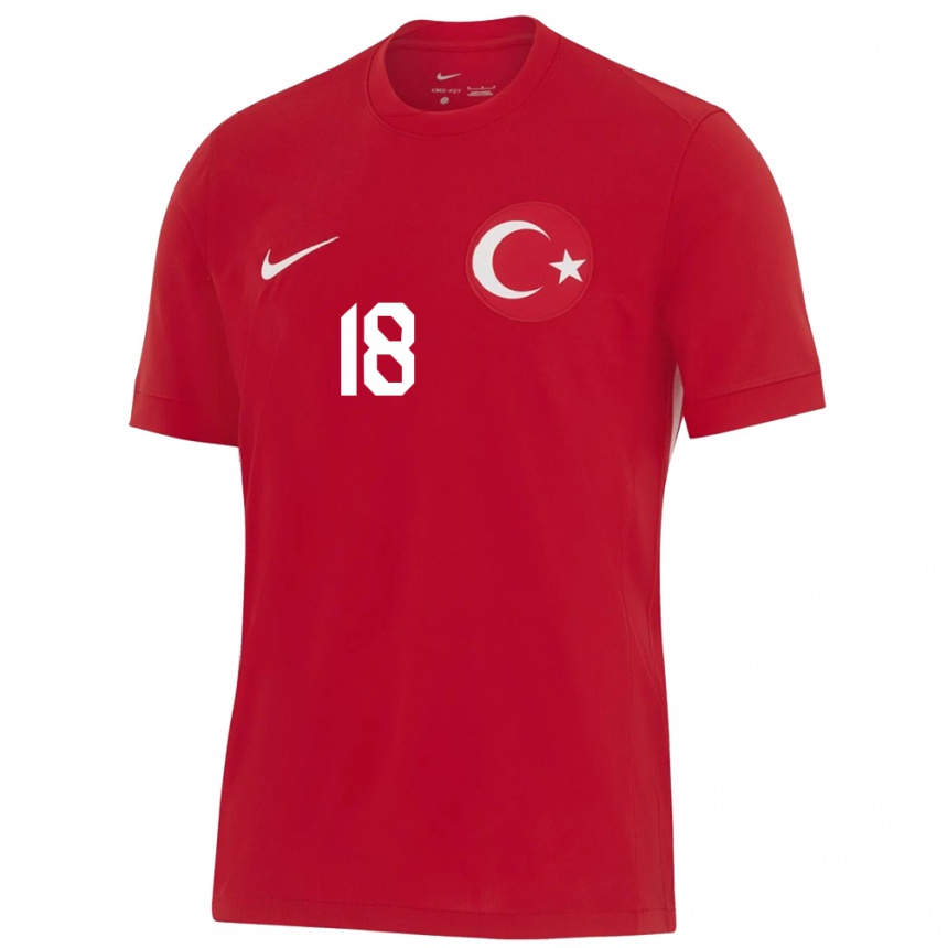 Niño Fútbol Camiseta Turquía Ecem Cumert #18 Rojo 2ª Equipación 24-26 Perú