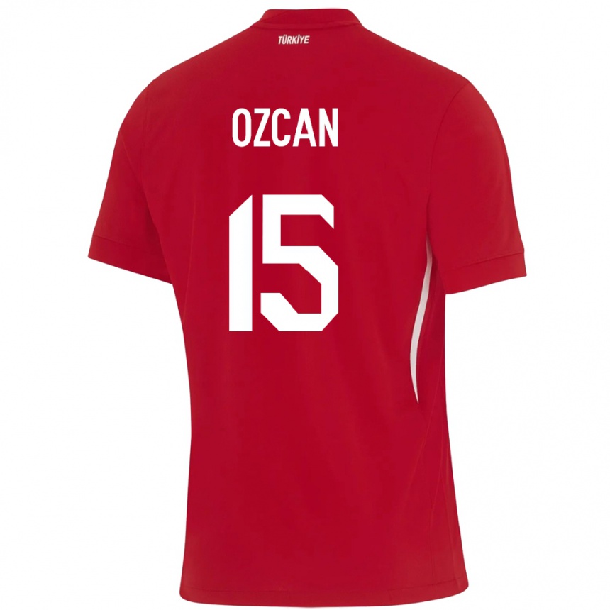 Niño Fútbol Camiseta Turquía Salih Özcan #15 Rojo 2ª Equipación 24-26 Perú