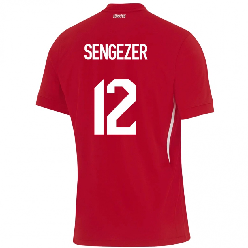 Niño Fútbol Camiseta Turquía Muhammed Şengezer #12 Rojo 2ª Equipación 24-26 Perú