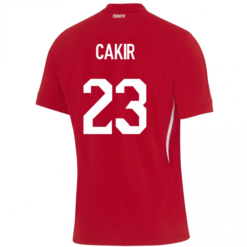 Niño Fútbol Camiseta Turquía Uğurcan Çakır #23 Rojo 2ª Equipación 24-26 Perú