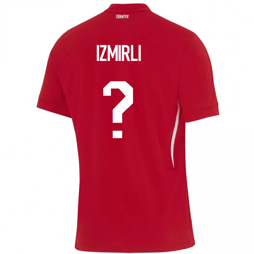 Niño Fútbol Camiseta Turquía Ege İzmirli #0 Rojo 2ª Equipación 24-26 Perú