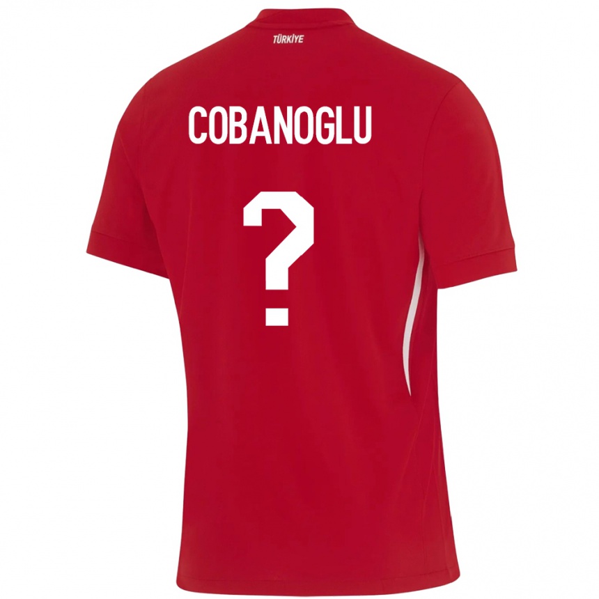 Niño Fútbol Camiseta Turquía Ahmet Çobanoğlu #0 Rojo 2ª Equipación 24-26 Perú