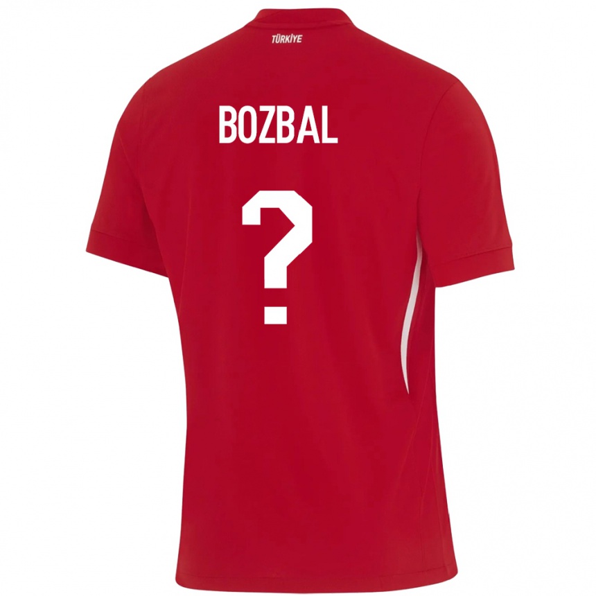 Niño Fútbol Camiseta Turquía Birsen Bozbal #0 Rojo 2ª Equipación 24-26 Perú