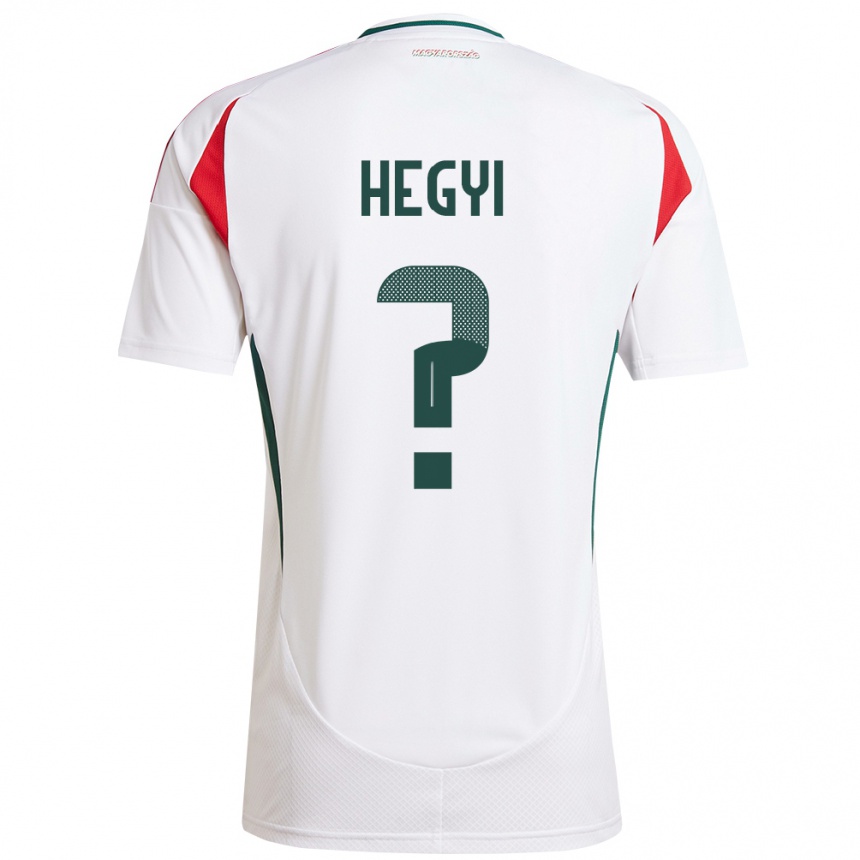 Niño Fútbol Camiseta Hungría Krisztián Hegyi #0 Blanco 2ª Equipación 24-26 Perú