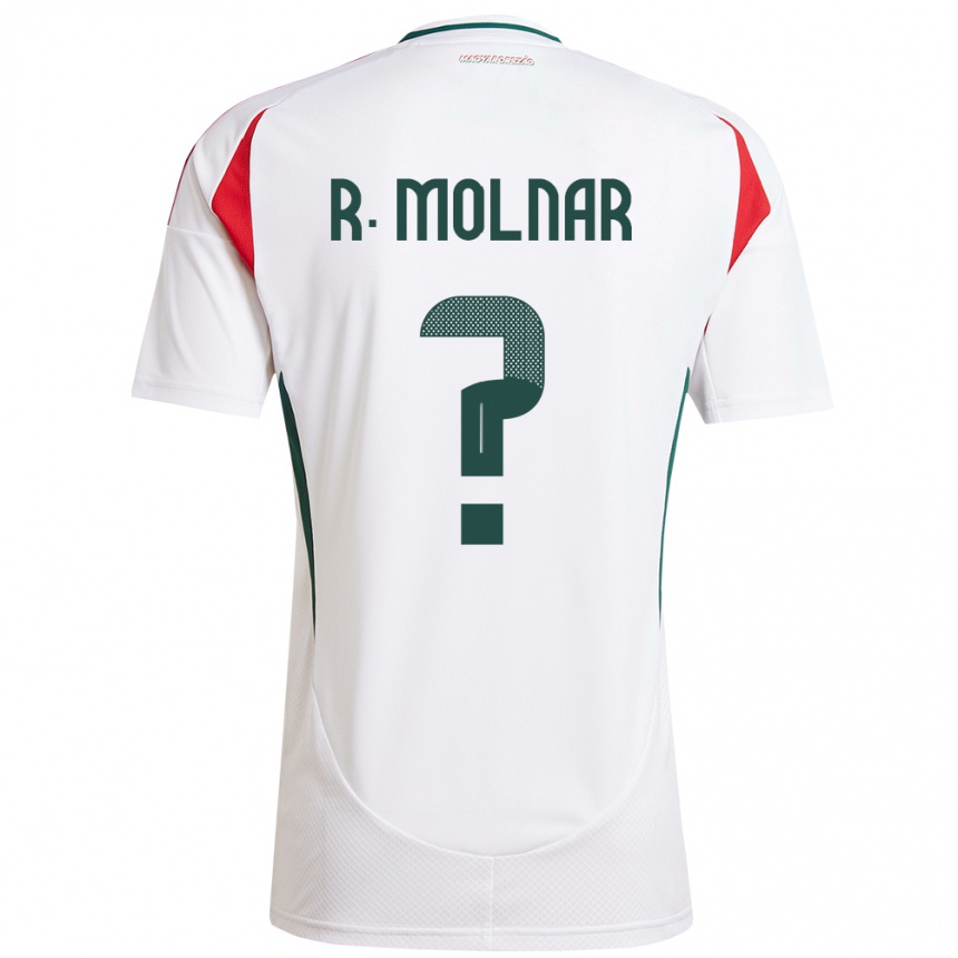 Niño Fútbol Camiseta Hungría Rajmund Molnár #0 Blanco 2ª Equipación 24-26 Perú