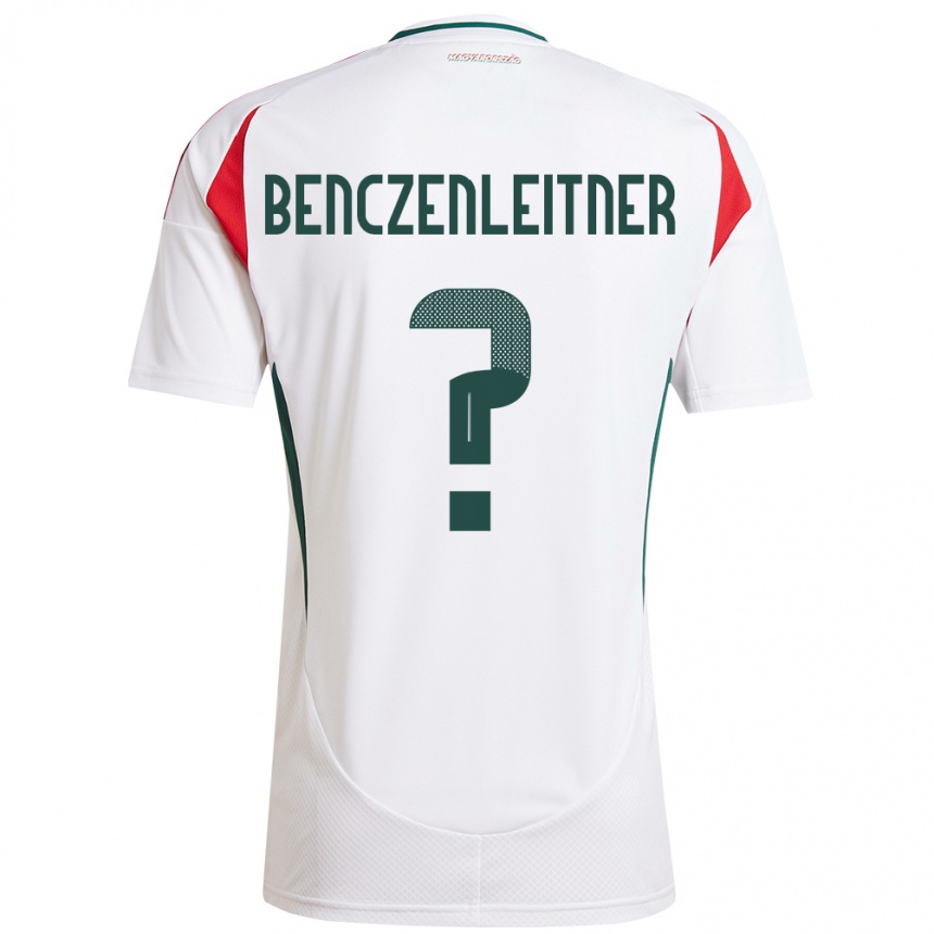 Niño Fútbol Camiseta Hungría Barna Benczenleitner #0 Blanco 2ª Equipación 24-26 Perú