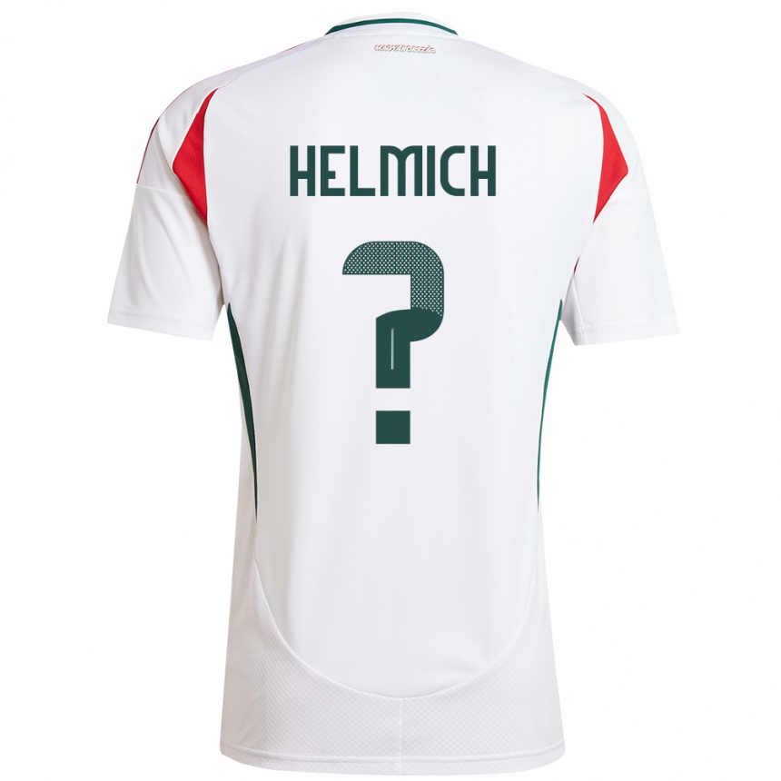 Niño Fútbol Camiseta Hungría Pál Helmich #0 Blanco 2ª Equipación 24-26 Perú