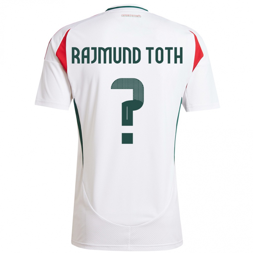 Niño Fútbol Camiseta Hungría Rajmund Tóth #0 Blanco 2ª Equipación 24-26 Perú