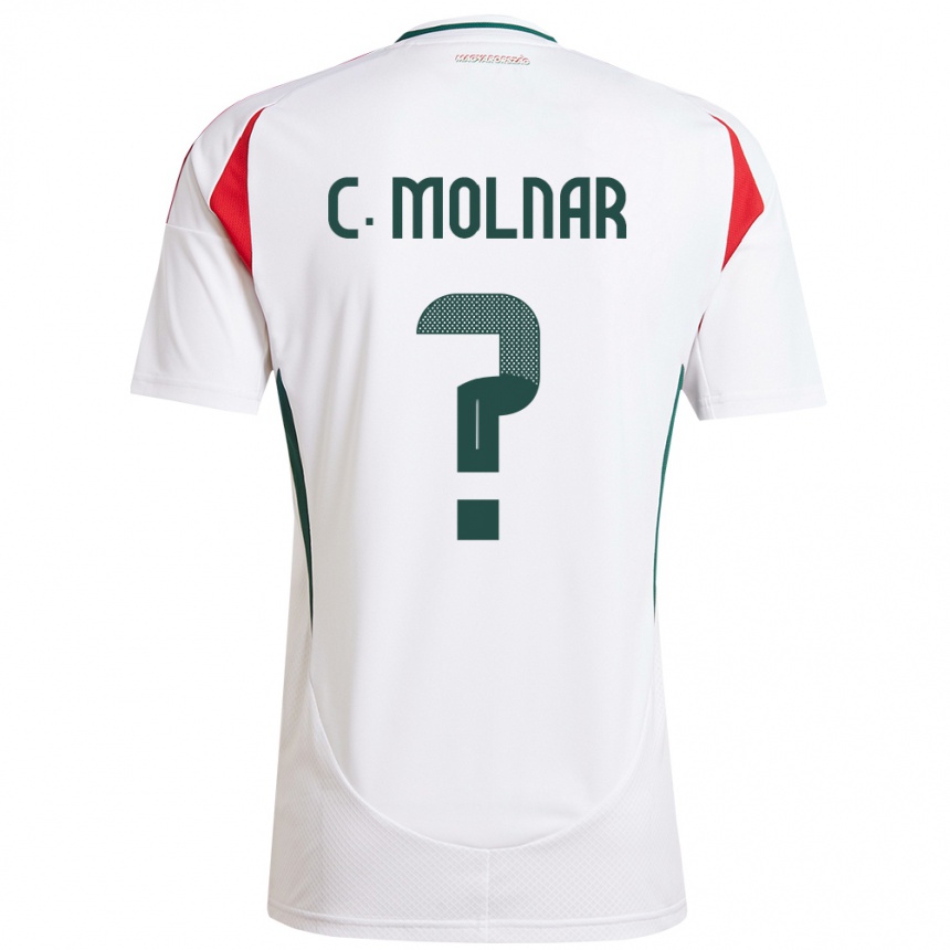 Niño Fútbol Camiseta Hungría Csaba Molnár #0 Blanco 2ª Equipación 24-26 Perú