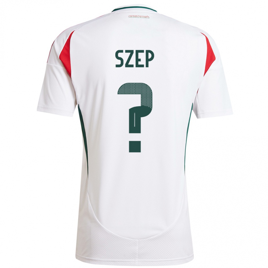 Niño Fútbol Camiseta Hungría Márton Szép #0 Blanco 2ª Equipación 24-26 Perú