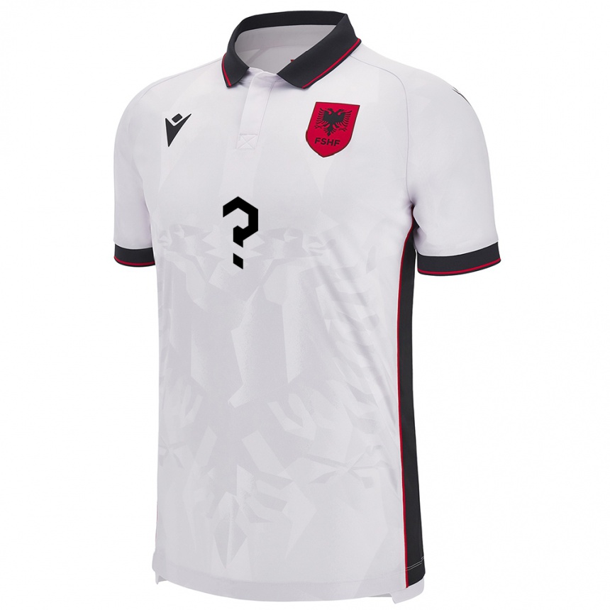 Niño Fútbol Camiseta Albania Ron Hasani #0 Blanco 2ª Equipación 24-26 Perú