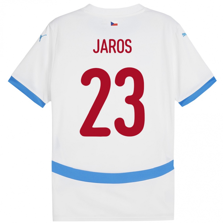 Niño Fútbol Camiseta Chequia Vitezslav Jaros #23 Blanco 2ª Equipación 24-26 Perú