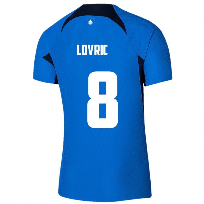 Niño Fútbol Camiseta Eslovenia Sandi Lovric #8 Azul 2ª Equipación 24-26 Perú