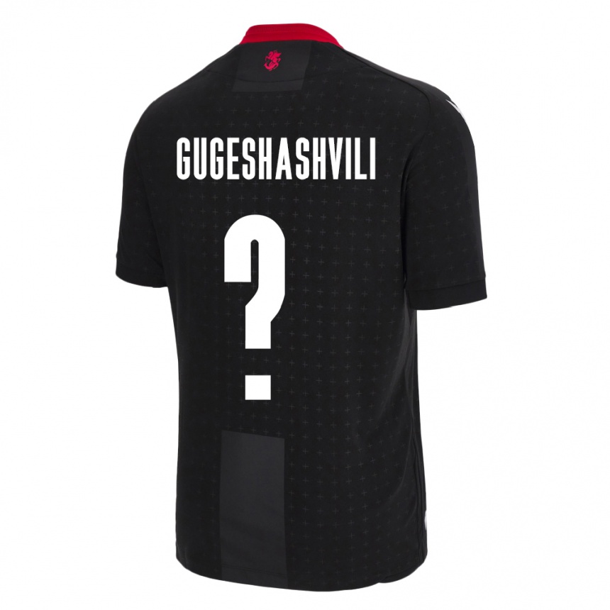 Niño Fútbol Camiseta Georgia Zaza Gugeshashvili #0 Negro 2ª Equipación 24-26 Perú