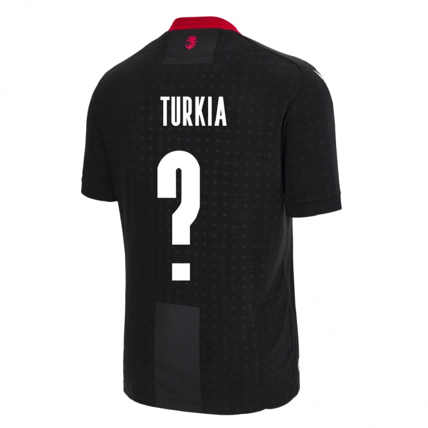 Niño Fútbol Camiseta Georgia Aleksandre Turkia #0 Negro 2ª Equipación 24-26 Perú