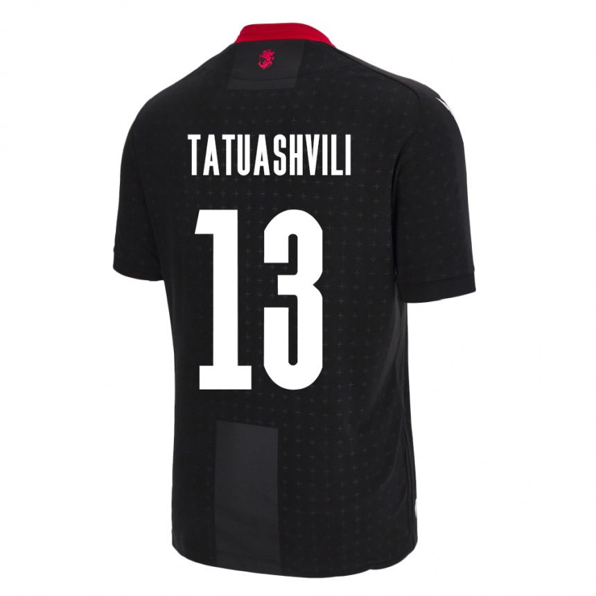 Niño Fútbol Camiseta Georgia Tamar Tatuashvili #13 Negro 2ª Equipación 24-26 Perú