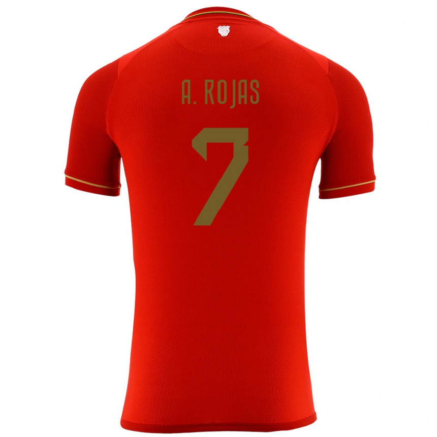 Niño Fútbol Camiseta Bolivia Ana Paula Rojas #7 Rojo 2ª Equipación 24-26 Perú