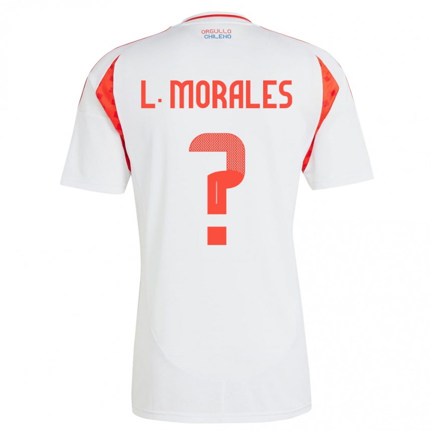 Niño Fútbol Camiseta Chile Lauryn Morales #0 Blanco 2ª Equipación 24-26 Perú