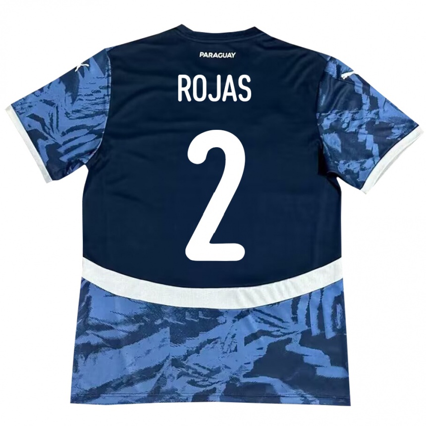 Niño Fútbol Camiseta Paraguay Robert Rojas #2 Azul 2ª Equipación 24-26 Perú