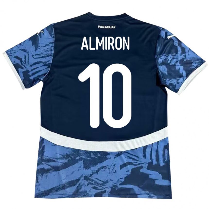 Niño Fútbol Camiseta Paraguay Miguel Almirón #10 Azul 2ª Equipación 24-26 Perú