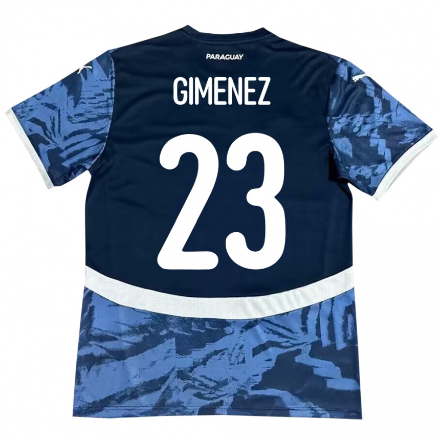 Niño Fútbol Camiseta Paraguay Miguel Giménez #23 Azul 2ª Equipación 24-26 Perú