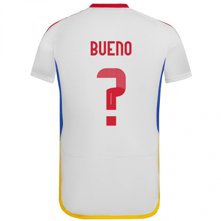 Niño Fútbol Camiseta Venezuela Jesús Bueno #0 Blanco 2ª Equipación 24-26 Perú