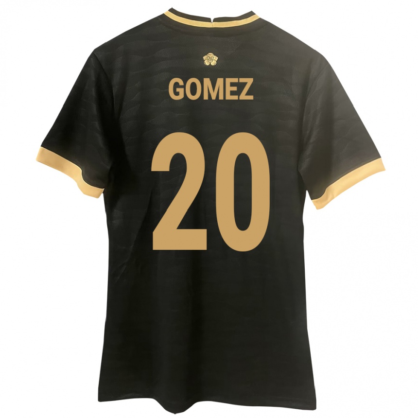 Niño Fútbol Camiseta Panamá Ernesto Gómez #20 Negro 2ª Equipación 24-26 Perú