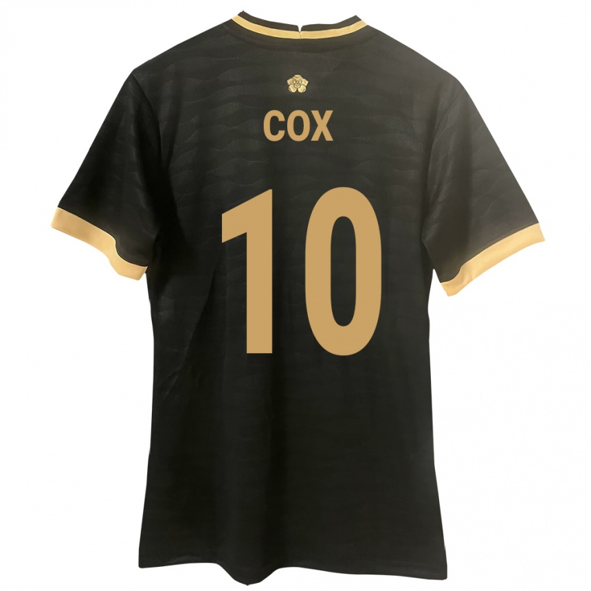 Niño Fútbol Camiseta Panamá Marta Cox #10 Negro 2ª Equipación 24-26 Perú