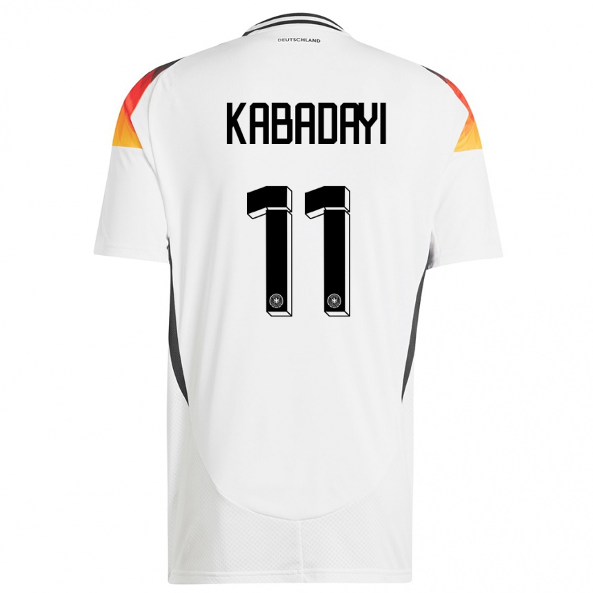 Hombre Fútbol Camiseta Alemania Yusuf Kabadayi #11 Blanco 1ª Equipación 24-26 Perú