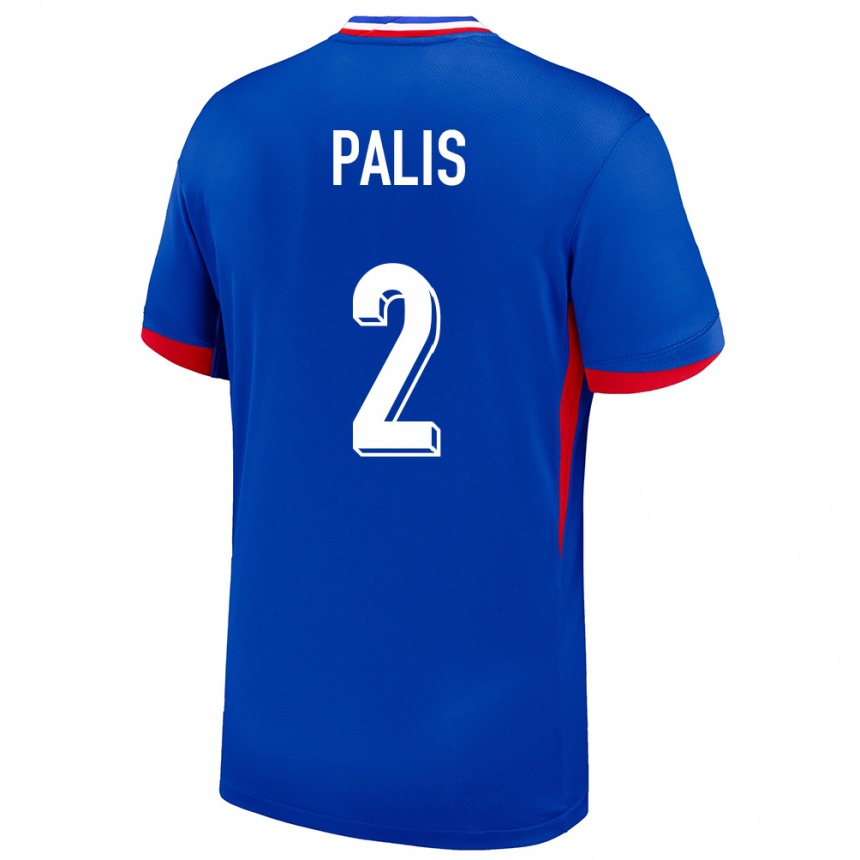 Hombre Fútbol Camiseta Francia Ella Palis #2 Azul 1ª Equipación 24-26 Perú