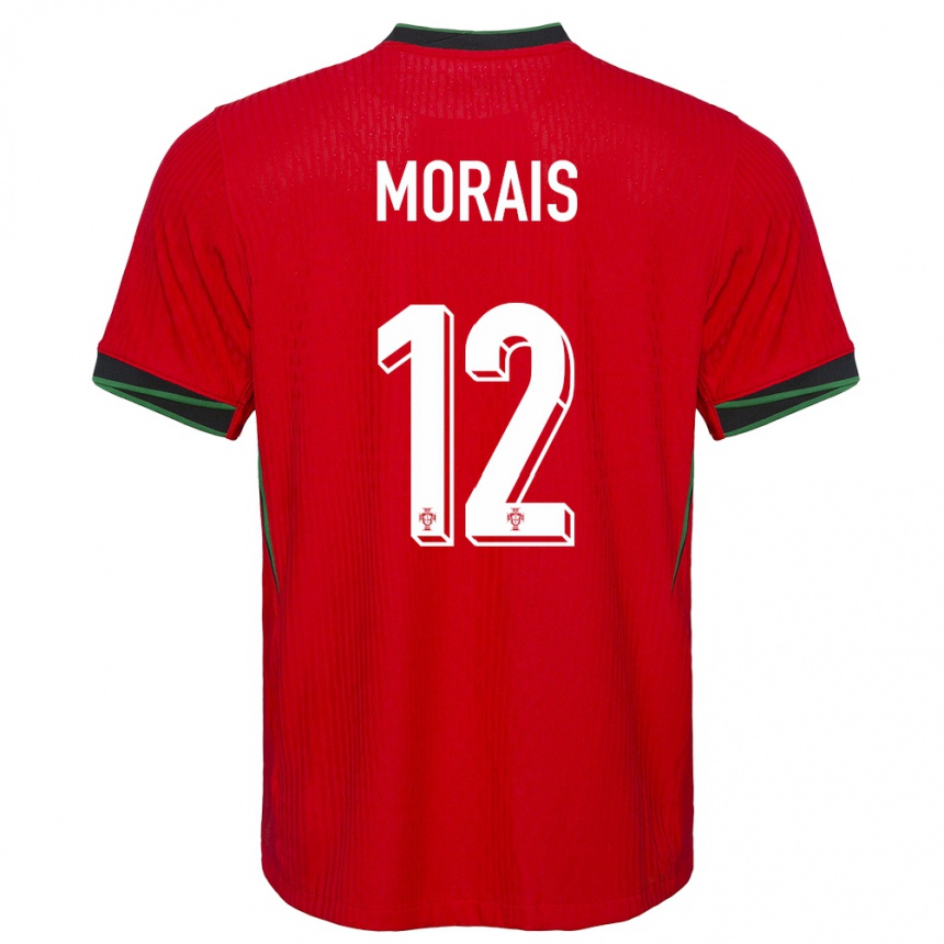 Hombre Fútbol Camiseta Portugal Patricia Morais #12 Rojo 1ª Equipación 24-26 Perú