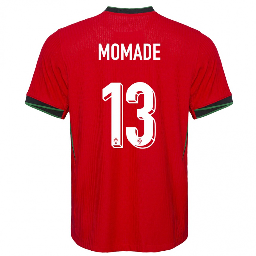 Hombre Fútbol Camiseta Portugal Rayhan Momade #13 Rojo 1ª Equipación 24-26 Perú