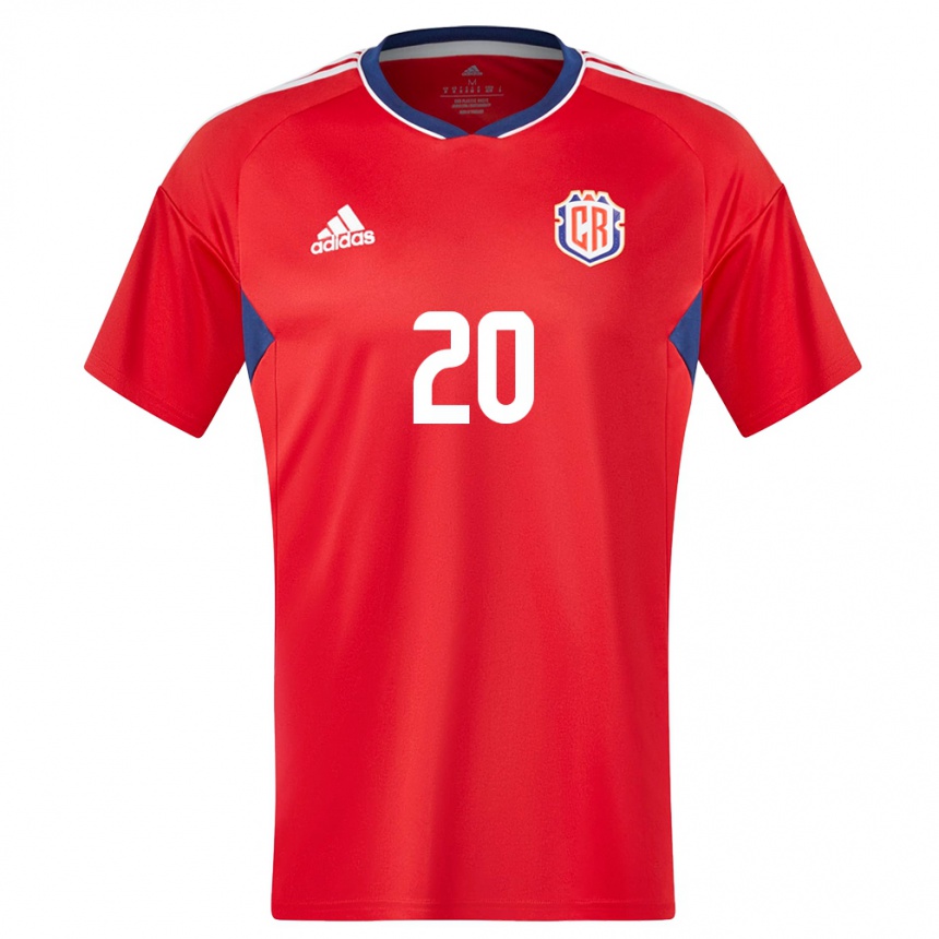 Hombre Fútbol Camiseta Costa Rica Fabiola Villalobos #20 Rojo 1ª Equipación 24-26 Perú