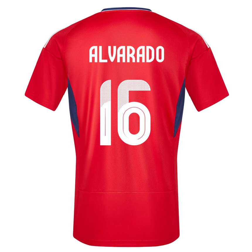 Hombre Fútbol Camiseta Costa Rica Katherine Alvarado #16 Rojo 1ª Equipación 24-26 Perú